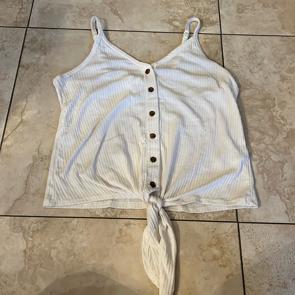 Nordstrom BP White Cami Button Tank Top White Womens size small